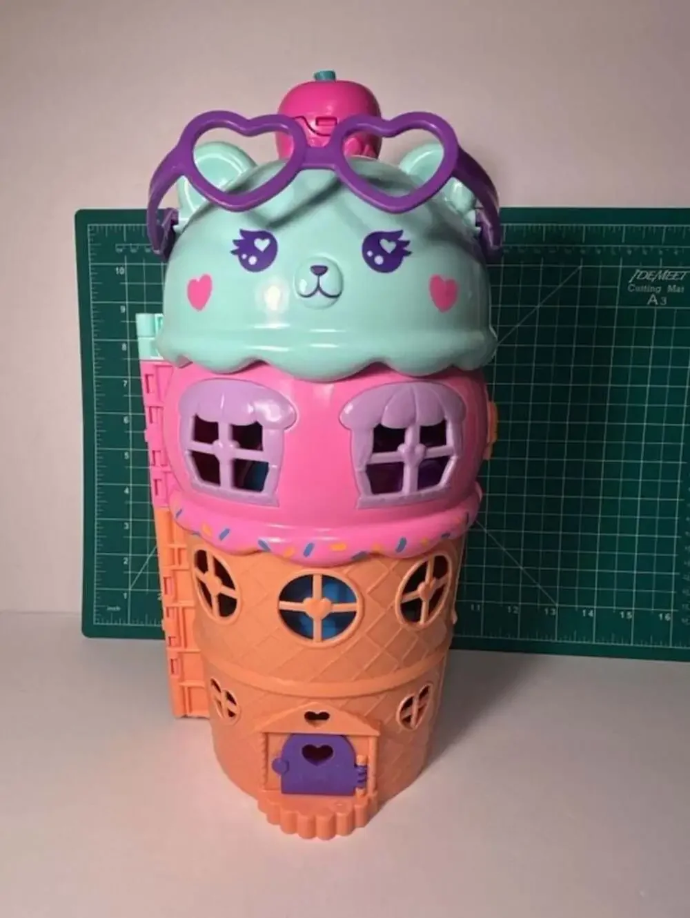 Polly Pocket Ice Cream Cone Playset Gelato House with Elevator